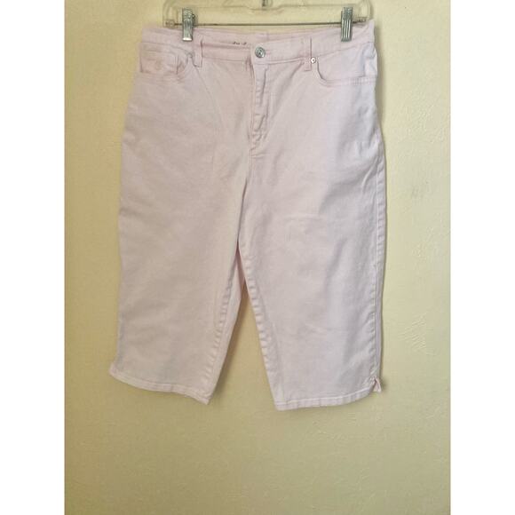 Gloria Vanderbilt Amanda Skimmer Women's Cropped Pink Jeans Size 10 - Picture 2 of 9